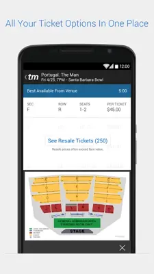 Ticketmaster android App screenshot 1